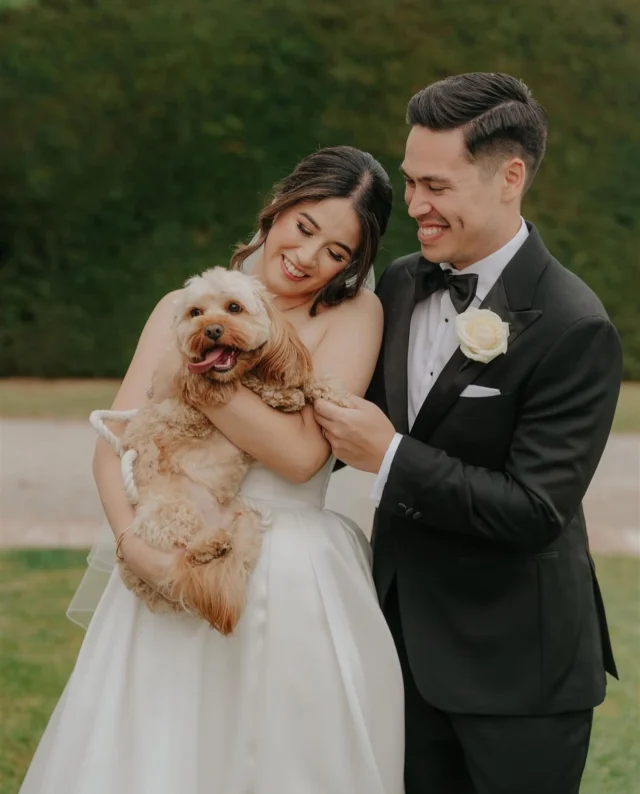 .
🤍 Just a couple of newlyweds… and their very good boy 🐾💍
Mel + Adrian made it official at the stunning @coombeyarravalley , with their fur baby Günther almost stealing the spotlight (and definitely all the cuddles)!
Love, laughter, and a little bit of fun — the perfect combo for a truly unforgettable ceremony.

If you’re dreaming of a fun, relaxed and love-filled wedding with your whole family (yes, pets included!), let’s make it happen ✨

TEAM
Photography: @coreywrightphotographer 
Film: @ajr_films 
Ceremony: @melbournecelebrant_meriki 
Florals: @sugarbeeflowers 
Dress: @bridesofarmadale 
Suit: @oscarhunttailors 
Hair: @jayteehair 
MUA: @makeupjane_
Pet Sitter: @thetravelling_vetnurse 
Music: @heyjack_co

#MelbourneMarriageCelebrant #CoombeEstateWedding #YarraValleyWedding #DogFriendlyWeddings #WeddingWithPets #MelbourneCelebrant #YarraValleyCelebrant #LoveAndLaughter #WeddingDayMagic