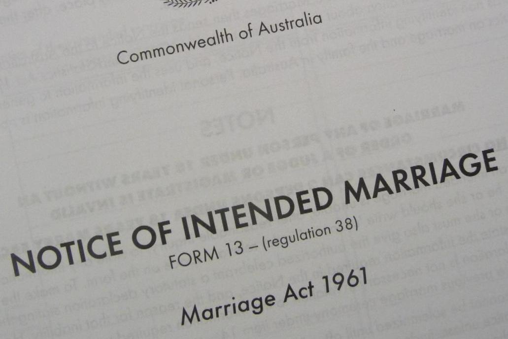 Legal requirements for marriage in Australia