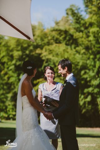 Garden weddings with Melbourne Marriage Celebrant Meriki Comito