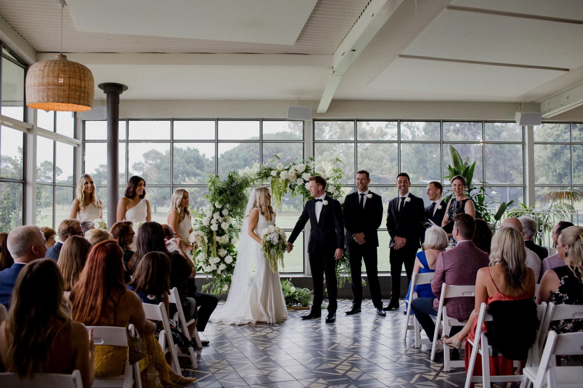Greenfilds Albert Park Weddings with Melbourne Marriage Celebrant Meriki Comito