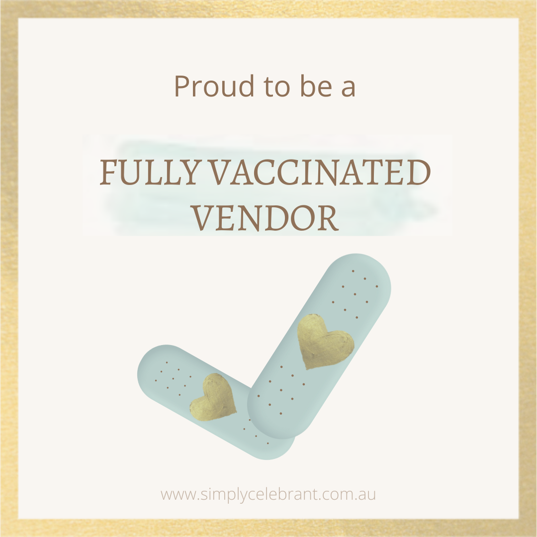 Fully vaccinated wedding vendor