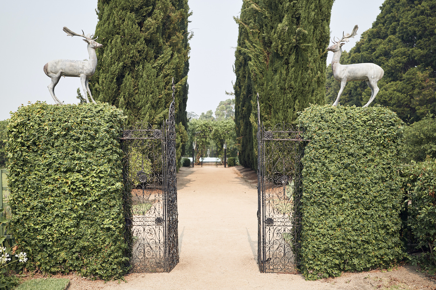 Entrance gates to Coombe Estate Wedding Ceremony