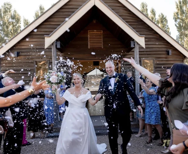 .
🤍 A shower of confetti love as Bronte and Dylan step from the Sault barn into their new forever ❤️✨

Photography + Film: @alexandra.bradley.photography 
Dress: @lovebridalboutique 
Florals: @flowerheaventrentham 
Hair: @ameliarosehairstylist 
MUA: @allynicolemakeup 
Ceremony Music: @tomstunes3228 
Ceremony: @melbournecelebrant_meriki
.

.

.

#summerwedding #2025wedding #daylesfordwedding #2025bride #goldenhourphotography 
#weddingmoments #gettingmarried #celebrant #marriagecelebrantmelbourne #marriagecelebrants #weddingphotography 
#melbourneweddingcelebrant #groom #melbournemarriagecelebrant #bride 
#melbourneweddingceremony #melbournebride #weddingplanning #weddinginspo  #melbournecelebrant  #weddingday #merikicomitocelebrant #celebrantlife #melbournecelebrantmeriki  #marriageceremony #weddingceremony